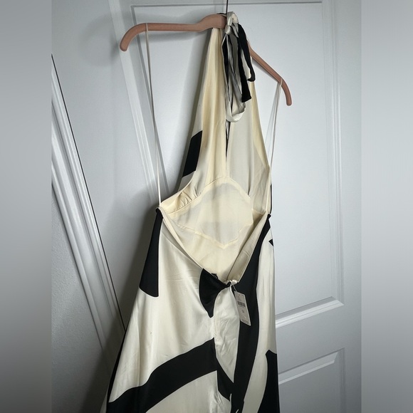 Anthropologie Bardot Citron Halter Midi Dress Size 10 NWT / Flawed* - Picture 13 of 16
